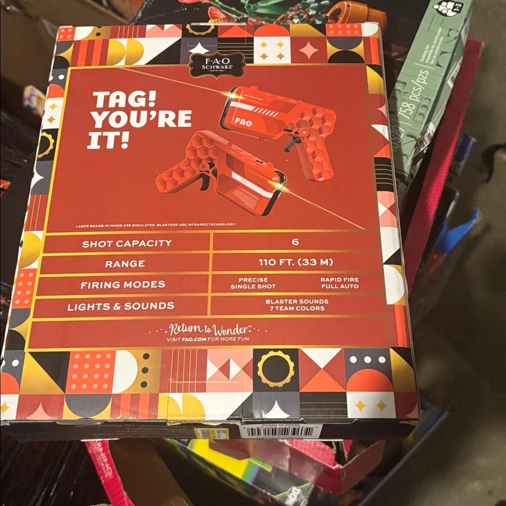 NEW FAO Schwarz Laser Tag Action Pack 2-Player Battle Set